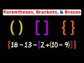 Understanding Parentheses and Brackets in Math