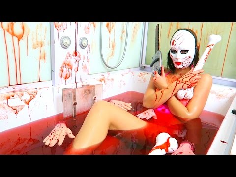 Целая ванна КРОВИ и ЧАСТЕЙ ТЕЛА! † Хэллоуин