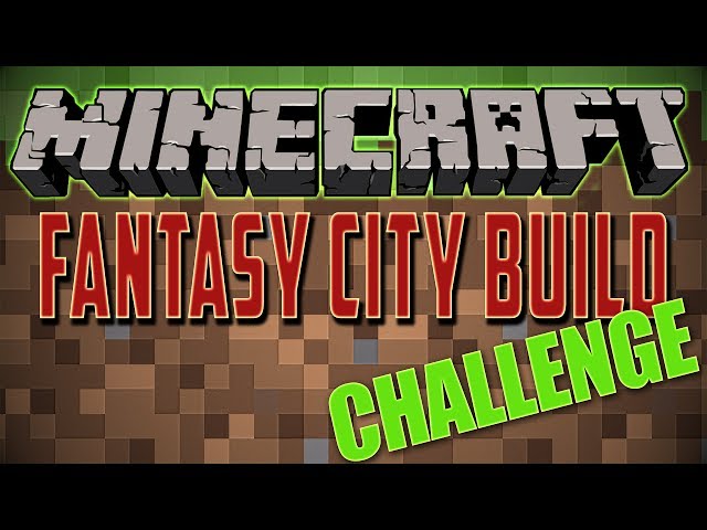 ? Minecraft Fantasy City BUILD CHALLENGE! | Human Section | Minecraft PC Gameplay ?