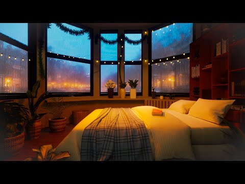 🎧 Fall asleep fast to Soothing Rain against Window. ASMR sleep sounds to help with sleep, insomnia