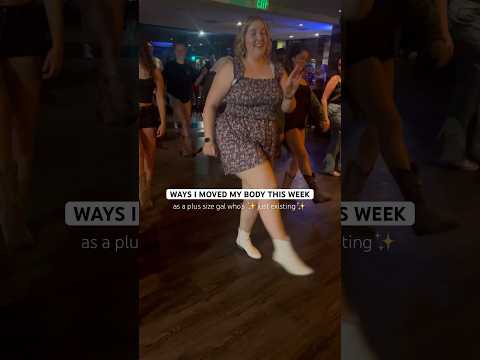 Movement is supposed to be fun🤸‍♀️ #plussizefitness #moveyourbody #linedance #bodyconfidence