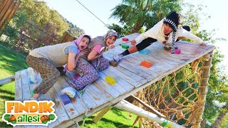 Fındık Ailesi - Ayşe ve Asiye, zayıflama kampına gidiyor ve parkta sabah sporu yapıyor!