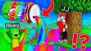 RAINBOW FANTA Flood JJ and Mikey Village Survival Battle - Minecraft Maizen