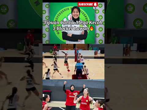 Tipuan Manis Mega 😍 2 Blocker Tertipu, Pemain Belakang Sampai Merangkak!😂#megawati #fyp #shorts
