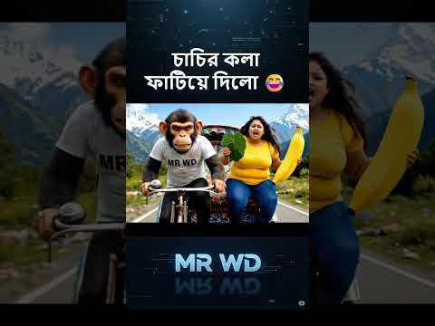 বান্দর বলে অপমান 😂 #tiktok #funnyvideo #natok #cartoon #mrwd #veo3