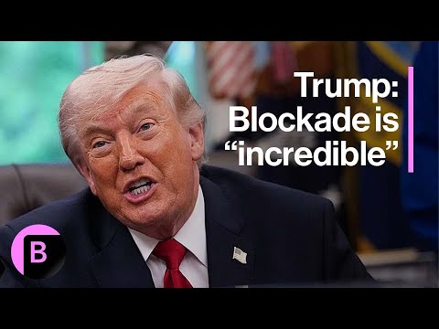 YouTube video thumbnail: Trump Sticks With Blockade, Says It's 'Incredible'