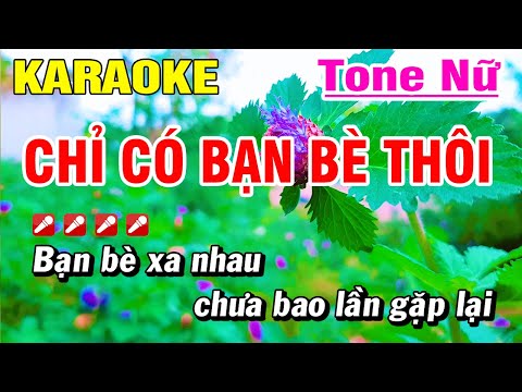 Chỉ Có Bạn Bè Thôi Karaoke Nhạc Sống Tone Nữ | Hoài Phong Organ