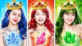 Emerald Girl Vs Ruby Girl Vs Diamond Girl! Jewelry Girls At Ballet Contest!