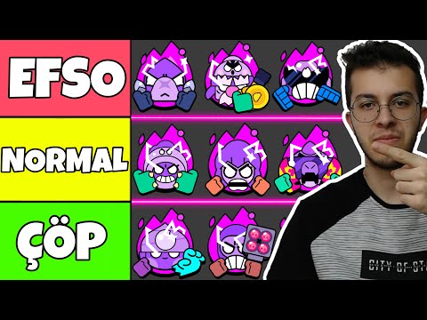 EN İYİDEN EN KÖTÜYE OYUNDAKİ TÜM HİPERŞARJLARI SIRALADIM !! BRAWL STARS KATMAN LİSTESİ