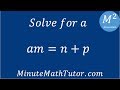 Solving Equations and Isolating Variables