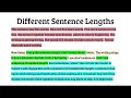 Varying Sentence Lengths in Writing