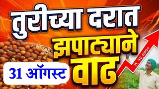 तूर बाजार भाव वाढले 31 ऑगस्ट 2026 / Tur bhazar bhav today / महाराष्ट्रा तूर भाव असे...तेजी येणार
