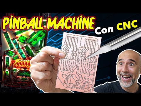 Realizzo PCB Professionali per la mia PINBALL MACHINE DIY con una CNC Carvera Air