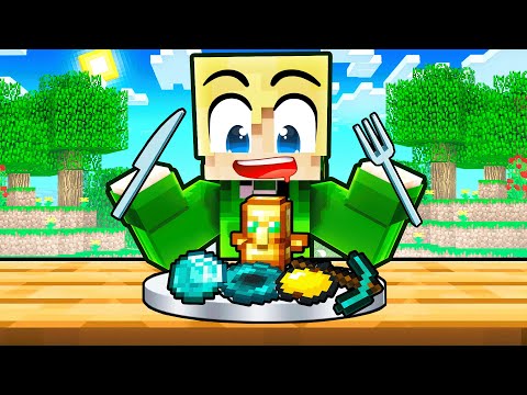 Ik Kan ALLE ITEMS Eten In Minecraft!