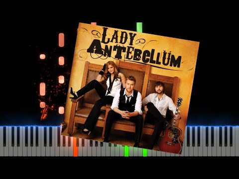 Lady Atebellum cant take my eyes off you Piano Cover Midi tutorial Sheet app  Karaoke