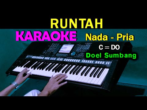 RUNTAH – Doel Sumbang | KARAOKE Nada Pria