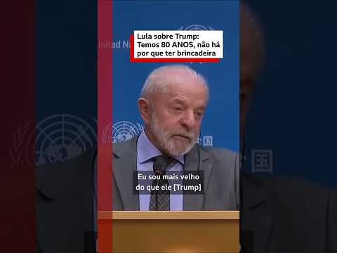 Lula sobre possível reunião com Trump: "Sem espaço para brincadeira"