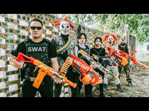 LTT Nerf Mod : Operation Diamond Defense S.W.A.T Warriors W Attack Masked Criminals Dangerous