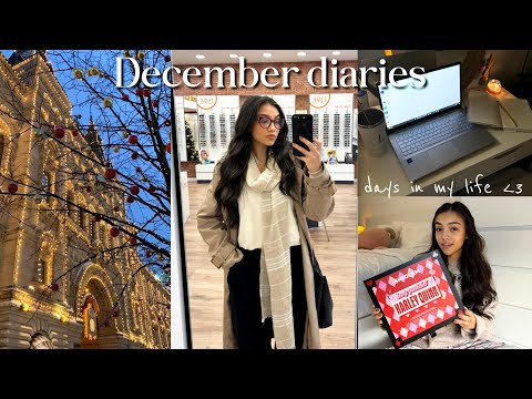 december diaries ❄️ || sobrevivendo à semana de provas, decoração de Natal da cidade & unboxing