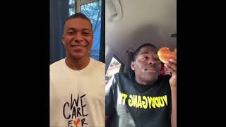 Kylian mbappe reacts  #football #mbappe #shorts