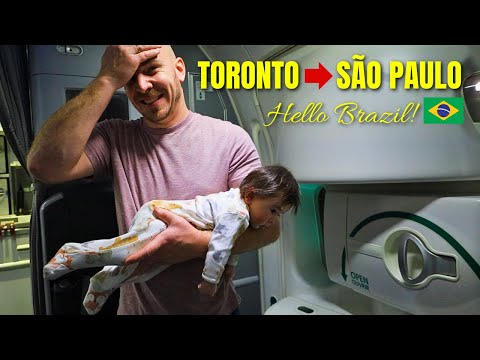 FIRST TIME FLYING WITH BABY (10HR flight to Brazil!) 🇧🇷