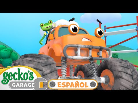 Rescate del camión monstruo 🏗️| 🐸 Garaje de Gecko | Carros para niños | Vídeos educativos