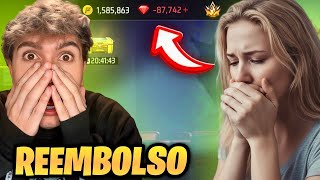 LE QUITE EL REEMBOLSO de DIAMANTES A LA CUENTA DE ESTA SEGUIDORA en FREE FIREE !!