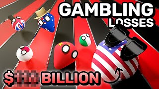 COUNTRIES SCALED BY GAMBLING | Countryballs Animation
