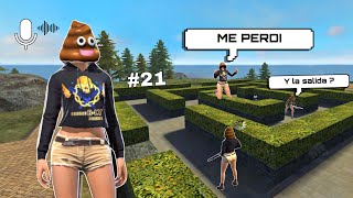 Actuando RARO en FREE FIRE #21 (Hablo con Voz de SIRI) 🤣