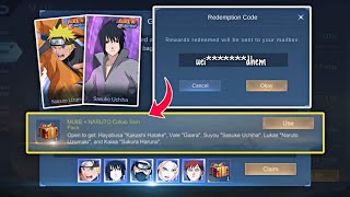HOW TO CLAIM ALL NARUTO X COLLAB SKIN OF REDEEM CODES AND CHEST SKIN! LEGIT! | - MOBILE LEGENDS 2025
