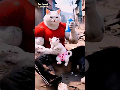 বাবা টমিকে কতটা ভালোবাসে 🥰 #cat #cute #shorts