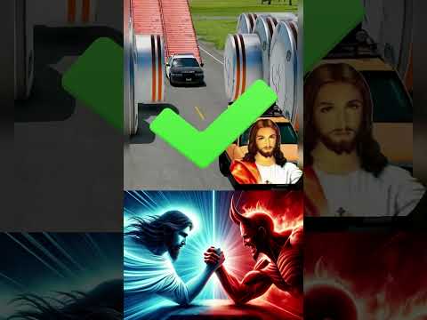 Lord Jesus VS Satan, only the Lord Jesus can pass, love Jesus forever #jesus #memes #god #funny