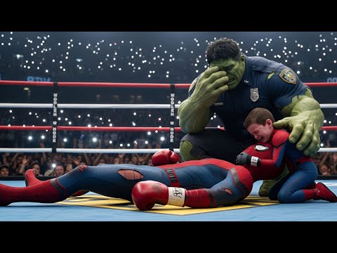 Unexpected team up: Spider-Man’s Sad Defeat 😢 | Hulk & Son’s Emotional Moment | Veo 3 Ai video