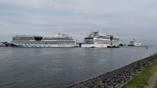 AIDAluna und AIDAmar - Schwestertreffen in Warnemünde