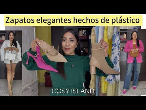 Zapatos elegantes hechos de plástico 😱 ideas de outfits