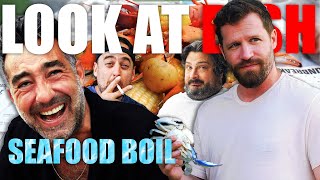Are You Garbage joins Tommy Pope and Chris O'Connor for a Seafood Boil  - Look at Dish #21