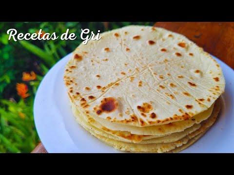 PAN PLANO o TORTILLAS Sin GLUTEN 2 Ingredientes, rápidas y fáciles - Recetas de Gri