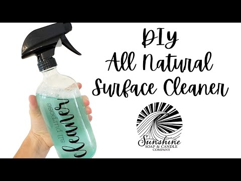 How To Make All Natural Surface Cleaner With 100% Coconut Oil Soap