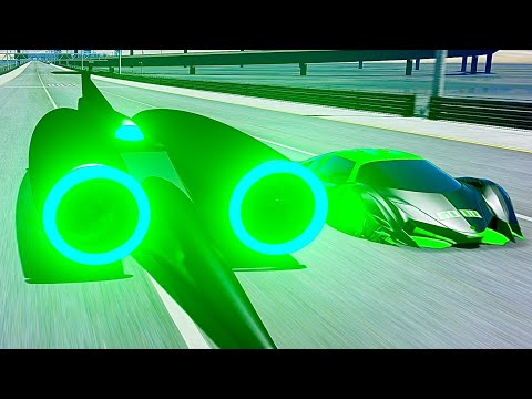 Thrust SSC Alien Engine vs Devel Sixteen Alien Engine at Special Stage Route X