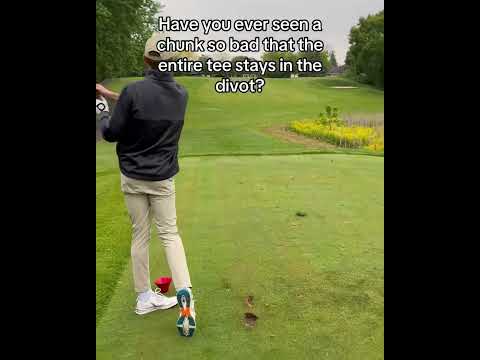 It’s a first for me 😅 #golfgods #golf #golfcourse #divot