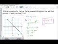 Writing Equations of Parallel and Perpendicular Lines