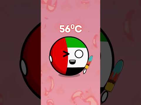 The Hottest Temperatures in the Countries 🔥 #countryballs
