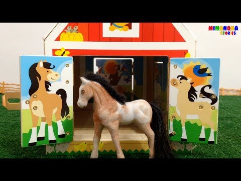 Aprende los Animales dela Granja🐷🐮  Videos Educativos para niños - Mimonona Stories