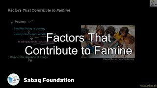 Factors That Contribute to Famine