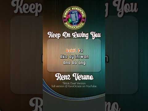 Keep on Loving you – Renz Verano #shorts #karaoke #karaocraze #instrumental #videoke