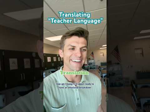Translating teacher language