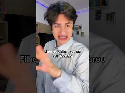 Filho da Visita quebrou seu Teclado #shorts