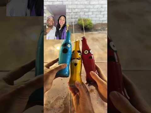 ¡ADIVINA CUÁL NO SE ROMPE!🙊🍾 #viral #mexico #asmr #glassbreaking #reto #crash #comedia