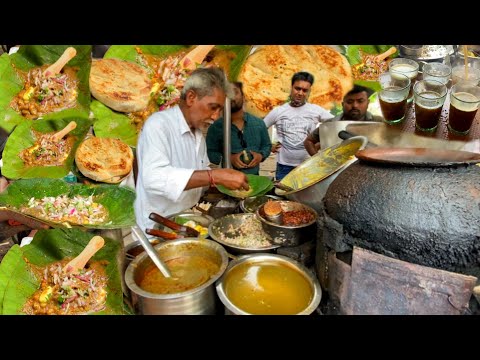 Ram Babu Selling Special Dal Chole Kulche Rs. 50 /- Only With Amul Butter | Indian Street Food