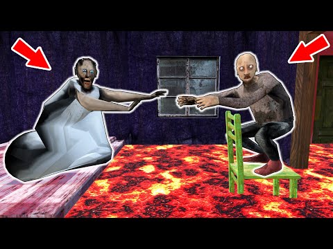 Granny and Grandpa vs *floor is lava* - funny horror animation parody (p.351)